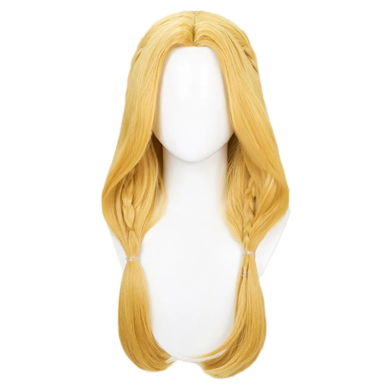 DokiDoki Anime Manga Delicious in Dungeon Cosplay Marcille Donato Wig Long Straight Yellow Hair Dungeon Meshi