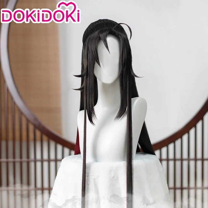 【Ready For Ship】DokiDoki Anime Mo Dao Zu Shi Cosplay Yiling Patriarch Ver Wei Wu Xian Dao Mo To Shi Black Long Wig/ Hairband Men MDZS