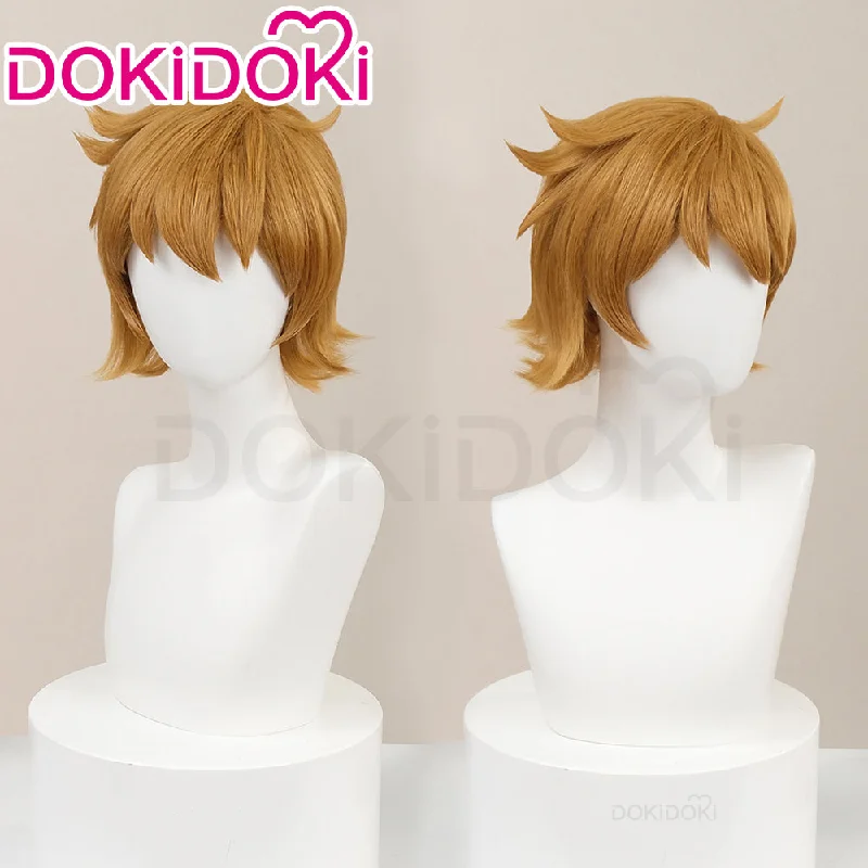 【Ready For Ship】DokiDoki Anime Scott Pilgrim Takes Off Cosplay Scott Pilgrim Wig Brown Short