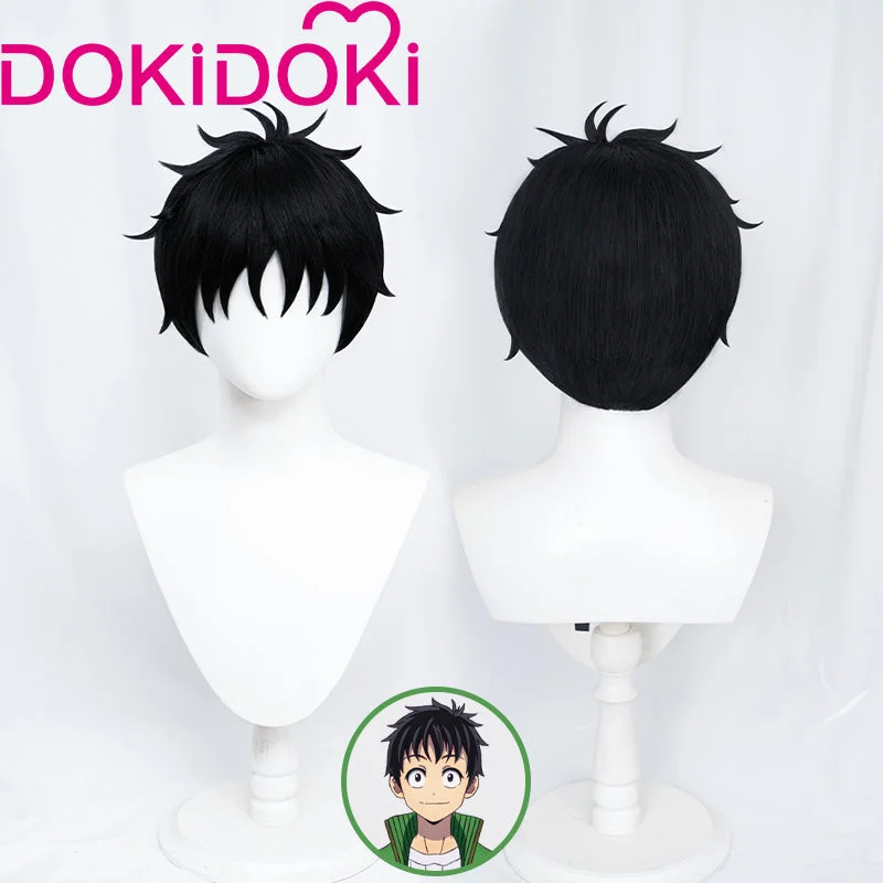 DokiDoki Anime Zom 100: Bucket List of the Dead Cosplay Akira Tendo Wig Short Black Hair