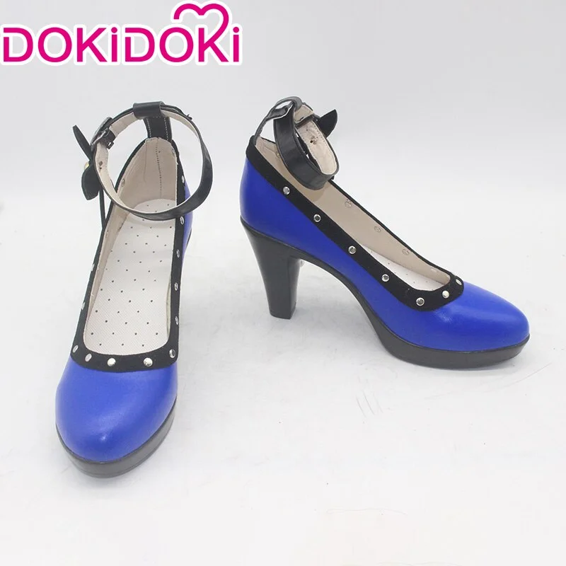 DokiDoki Final Fantasy VII Tifa Cosplay Shoes Women Blue Shoes