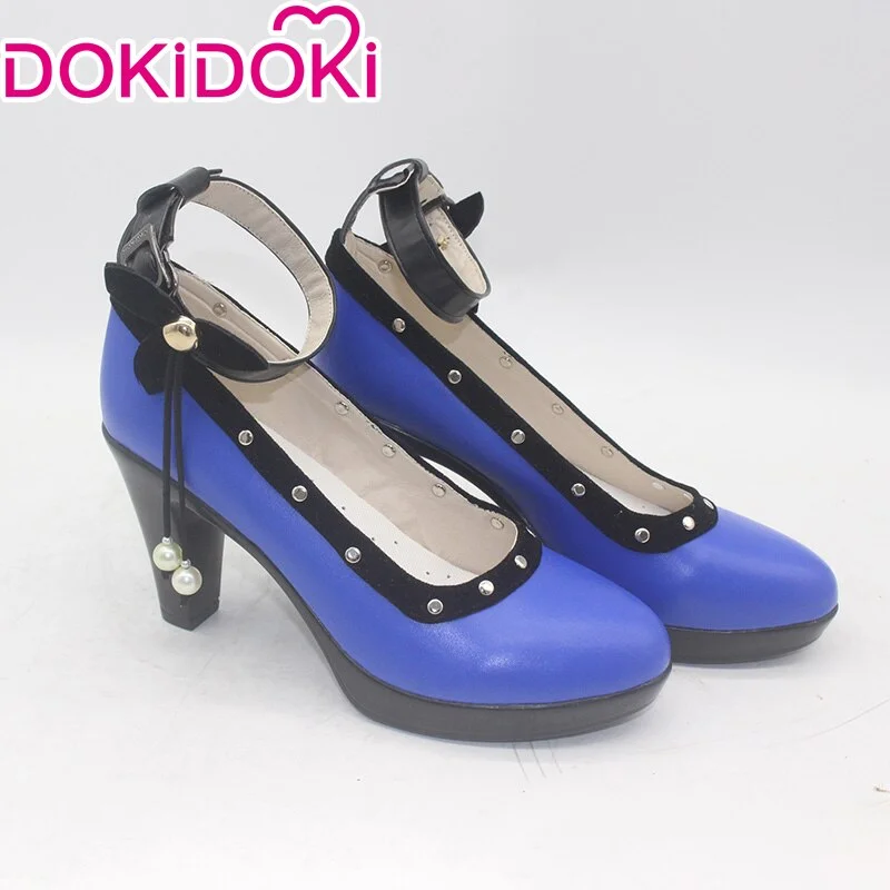 DokiDoki Final Fantasy VII Tifa Cosplay Shoes Women Blue Shoes