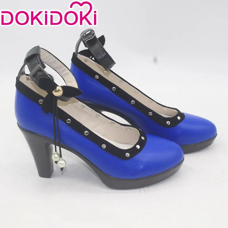 DokiDoki Final Fantasy VII Tifa Cosplay Shoes Women Blue Shoes