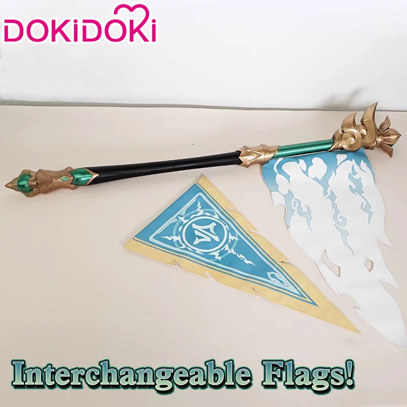 【In Stock】 DokiDoki Game Honkai: Star Rail Cosplay Huohuo Flag Prop Banner Weapon Huo Huo