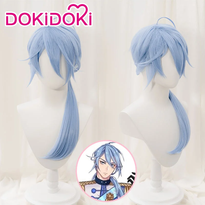 【Ready For Ship】DokiDoki Game Nu: Carnival Cosplay Edmont Cosplay Wig Long Light Blue Edmond