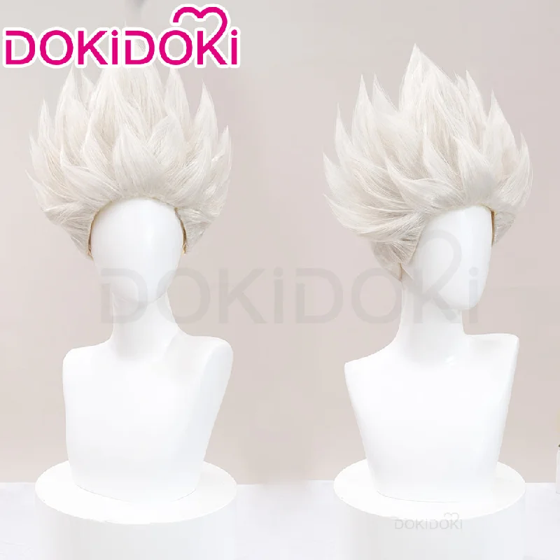 DokiDoki Game Zenless Zone Zero Cosplay Billy the Kid Wig Short Straight White Hair