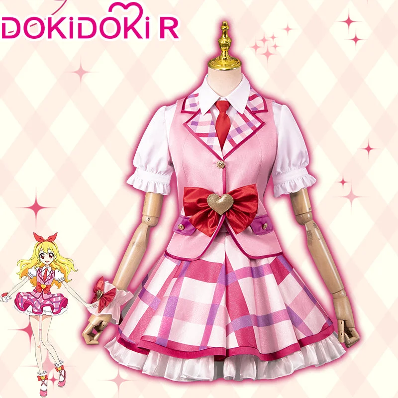 【Size S-2XL】DokiDoki-R Anime Aikatsu! Idol Activity Cosplay Hoshimiya Ichigo Cosplay Costume