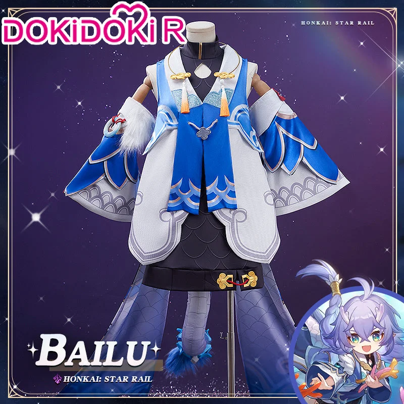 【Ready For Ship】DokiDoki-R Game Honkai: Star Rail Cosplay Bailu Costume Woman Bai Lu