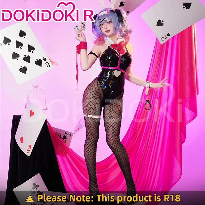 【S/M Ready For Ship】【Size S-2XL】DokiDoki-R VSINGER Cosplay Rabbit Hole Costume Bunny Girl Sexy Black