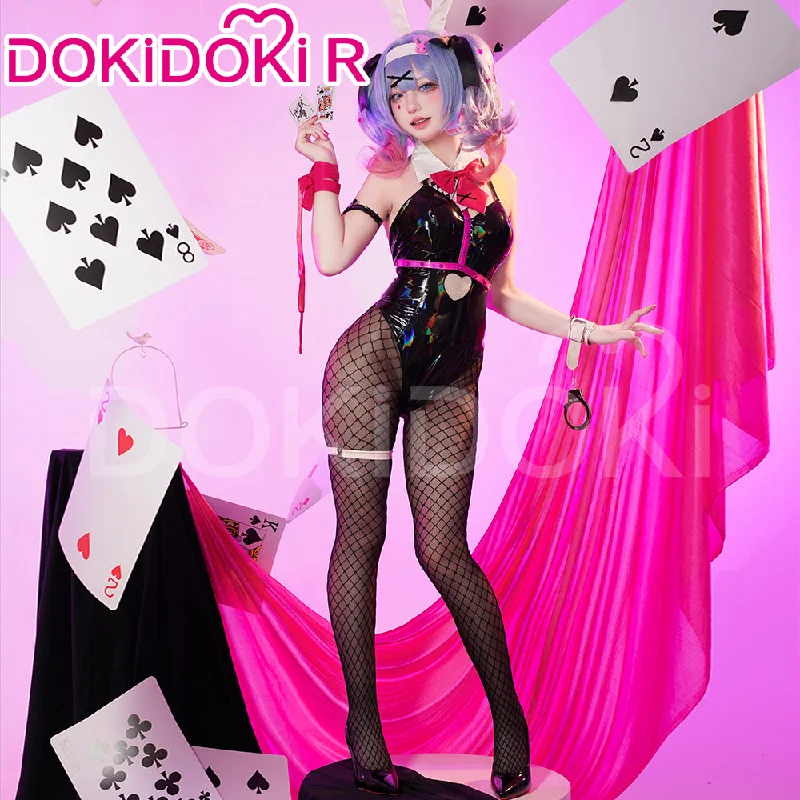 【S/M Ready For Ship】【Size S-2XL】DokiDoki-R VSINGER Cosplay Rabbit Hole Costume Bunny Girl Sexy Black