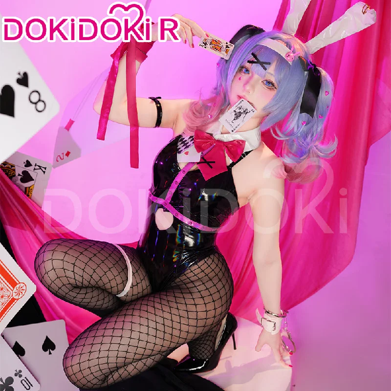 【S/M Ready For Ship】【Size S-2XL】DokiDoki-R VSINGER Cosplay Rabbit Hole Costume Bunny Girl Sexy Black