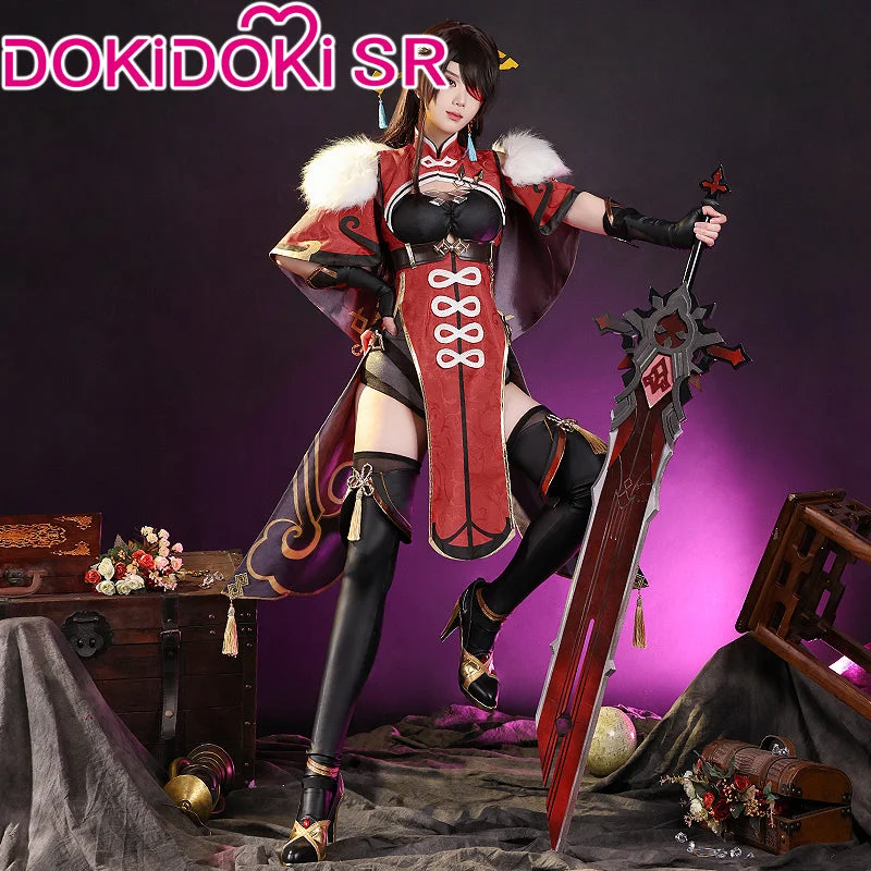 【Partial Size Ready For Ship】【Size S-2XL】DokiDoki-SR Game Genshin Impact Cosplay Beidou Cosplay Costume Bei Dou