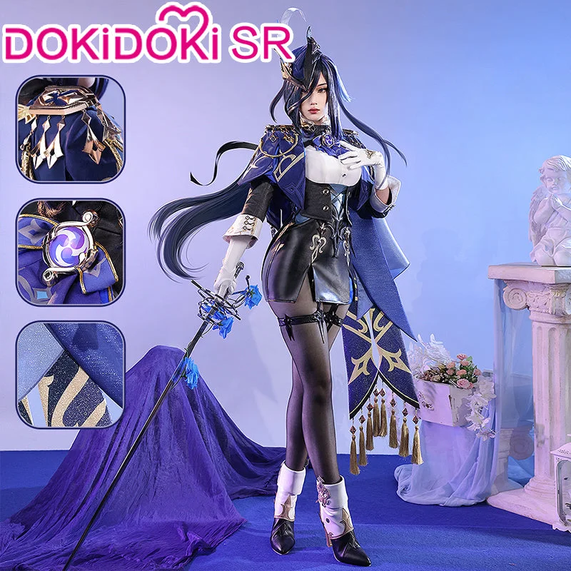 【S Ready For Ship】DokiDoki-SR Game Genshin Impact Cosplay Fontaine Clorinde Costume Women