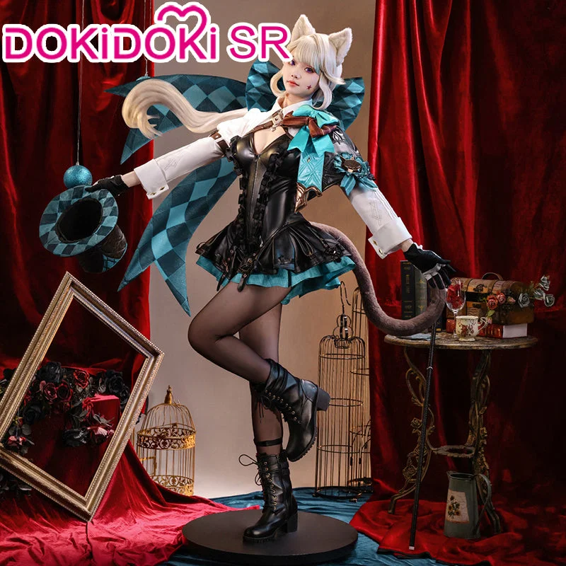 【Partial Size Ready For Ship】DokiDoki-SR Game Genshin Impact Cosplay Lynette Costume / Shoes Fontaine