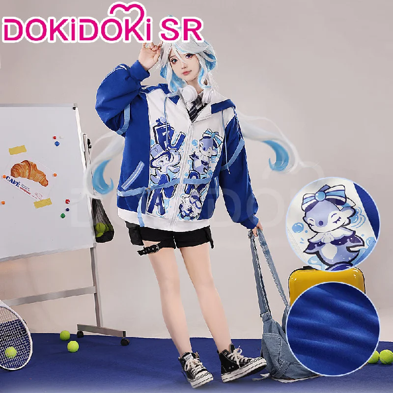 DokiDoki-SR Game Genshin Impact Cosplay Furina Costume Childhood Doujin Casual Wear Hoodie