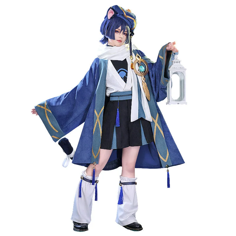 DokiDoki-SR Game Genshin Impact Cosplay Scaramouche Costume Doujin Wanderer Cattie