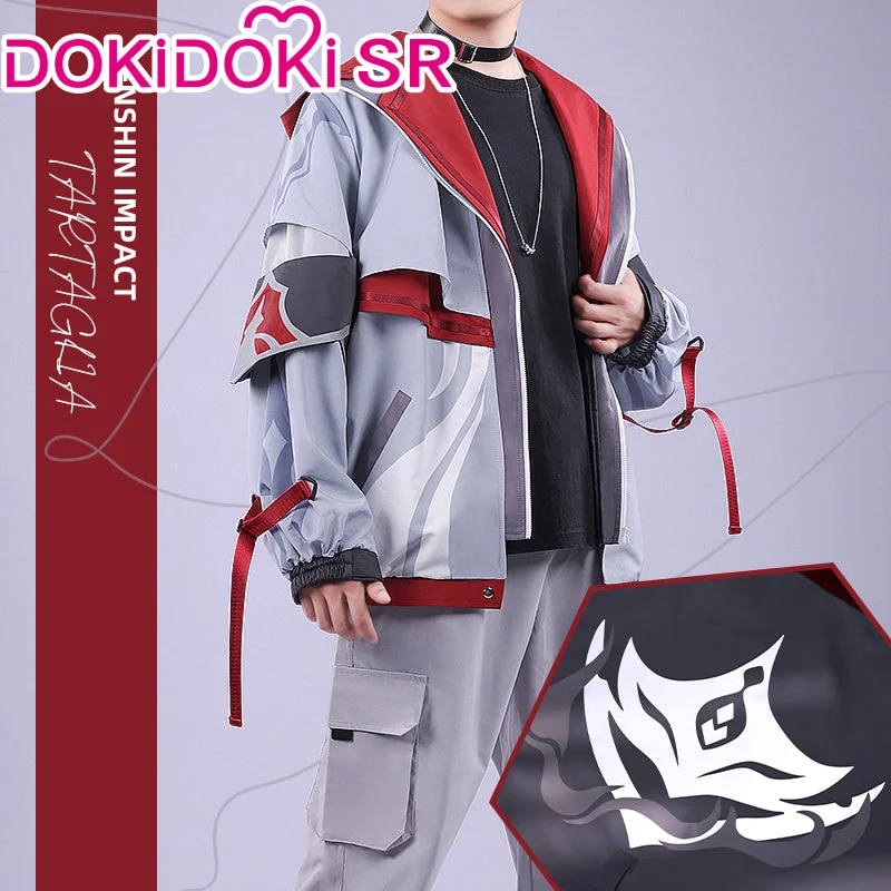 【Ready For Ship】【Clearance Sale】DokiDoki-SR Game Genshin Impact Cosplay Tartaglia Ajax/Zhongli Costume Childe Casual Wear Zhong Li Coat