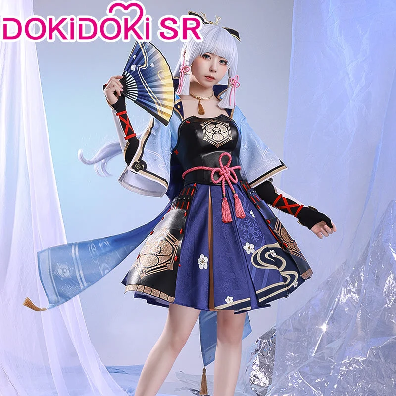 【Ready For Ship】 DokiDoki-SR Game Genshin Impact Kamisato Ayaka Cosplay Costume Women