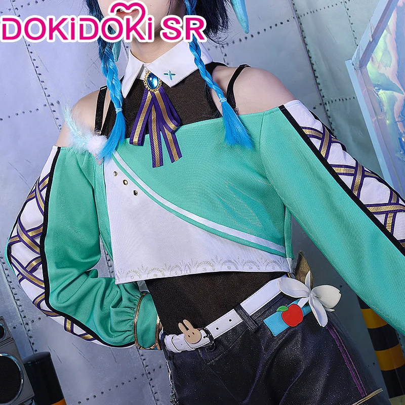 DokiDoki-SR Game Genshin Impact Venti Cosplay Doujin Costume Birthday Band Cosplay Casual