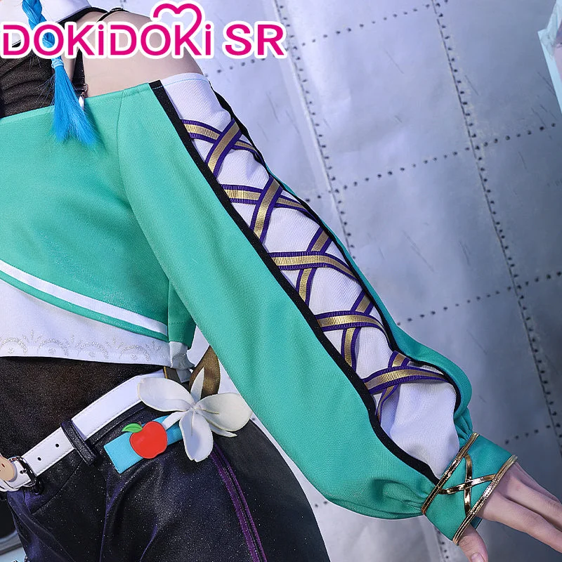 DokiDoki-SR Game Genshin Impact Venti Cosplay Doujin Costume Birthday Band Cosplay Casual