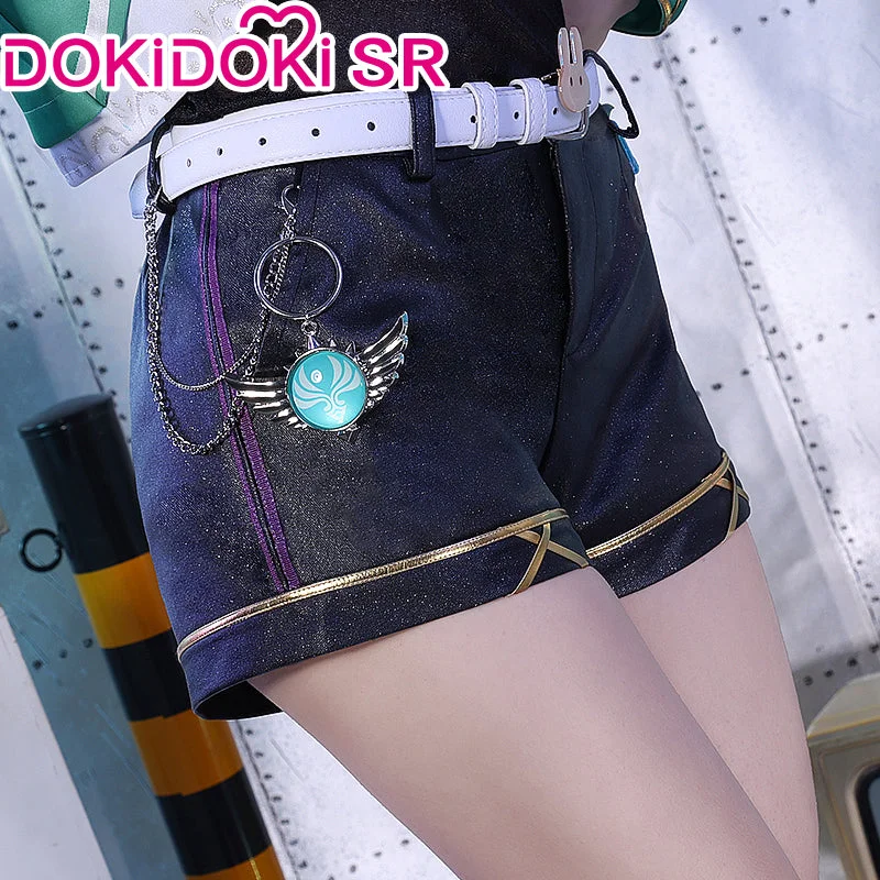 DokiDoki-SR Game Genshin Impact Venti Cosplay Doujin Costume Birthday Band Cosplay Casual