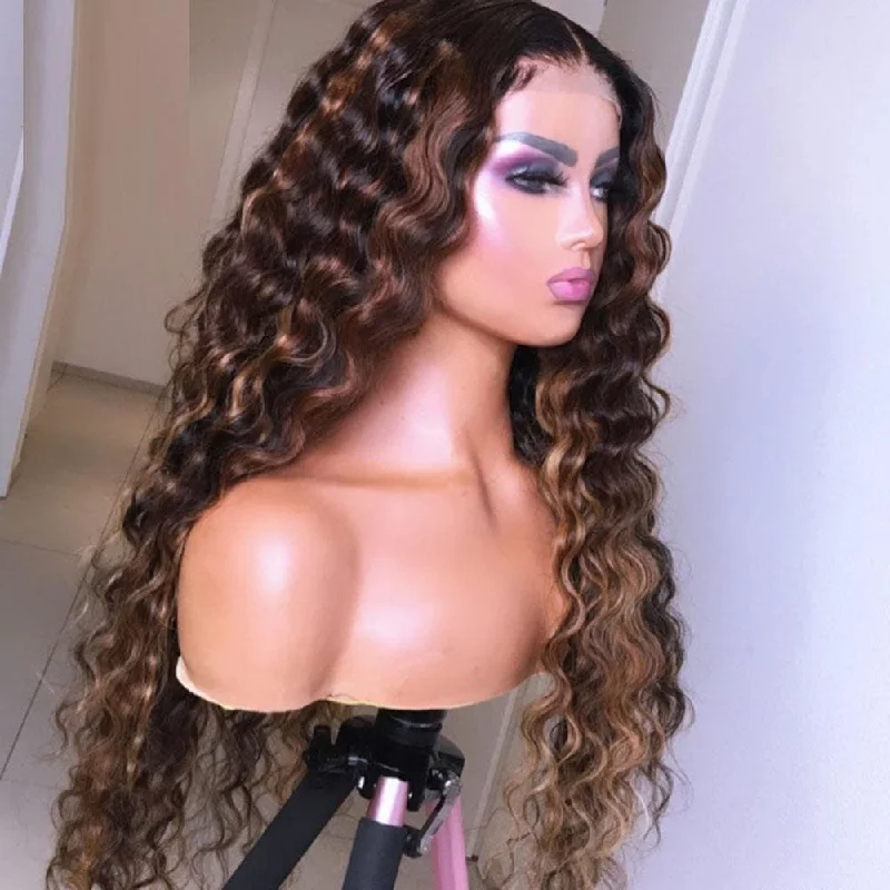 Gemma | Highlight Virgin Human Hair Lace Front Wig Loose Wave