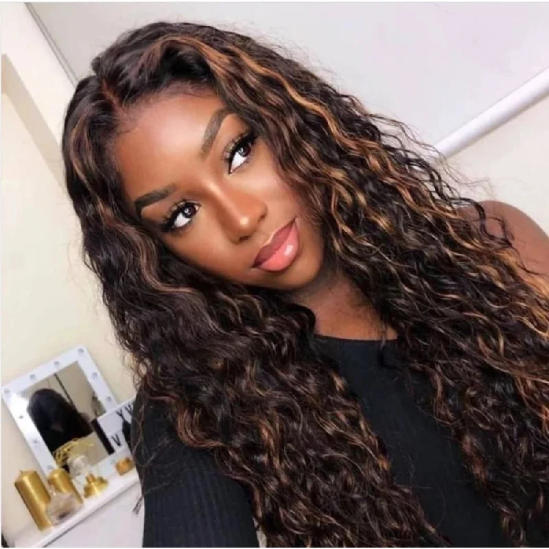 Gemma | Highlight Virgin Human Hair Lace Front Wig Loose Wave