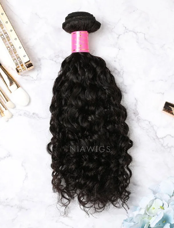 Hair Weft Bundles Natural Color Brazilian Curly Human Hair