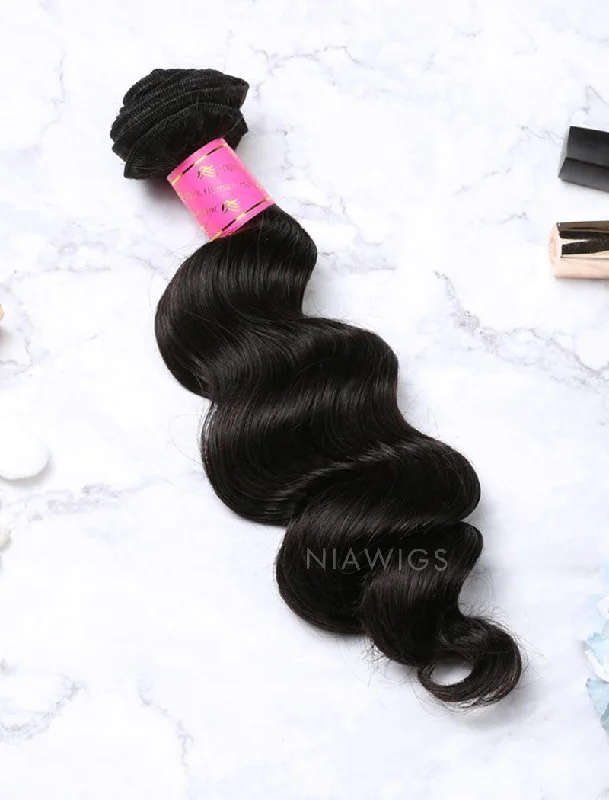 Hair Weft Bundles Natural Color Brazilian Loose Deep Human Hair