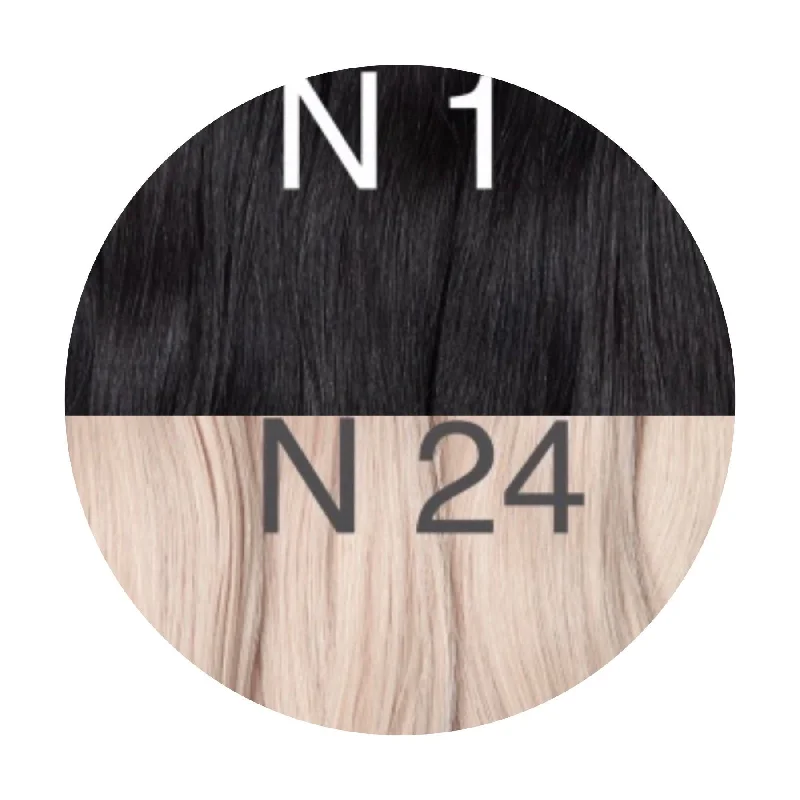 Hair Wefts Hand tied / Bundles Color _1/24 GVA hair_One donor line