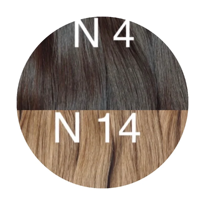 Hair Wefts Hand tied / Bundles Color _4/14 GVA hair_One donor line