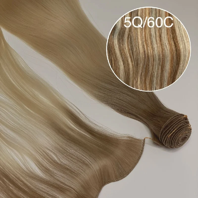 Hair Wefts Hand tied / Bundles Color _5Q/60C GVA hair_Luxury line