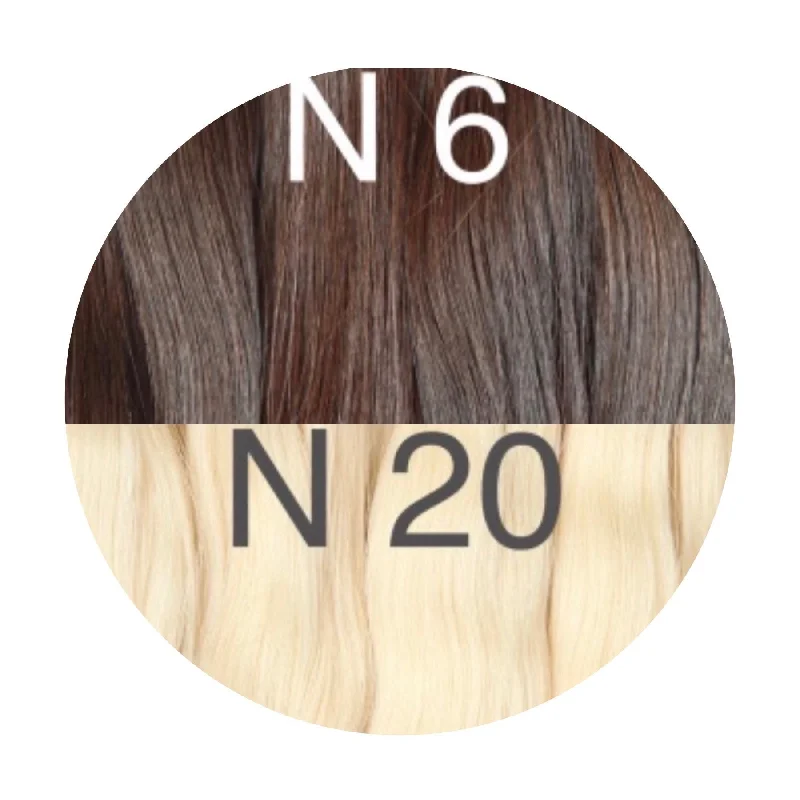 Hair Wefts Hand tied / Bundles Color _6/20 GVA hair_One donor line