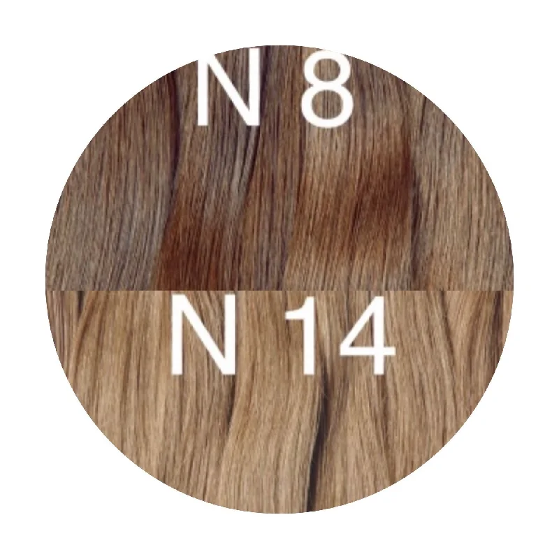 Hair Wefts Hand tied / Bundles Color _8/14 GVA hair_One donor line