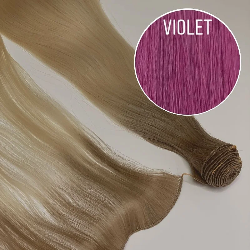 Hair Wefts Hand tied / Bundles Color VIOLET GVA hair_One donor line