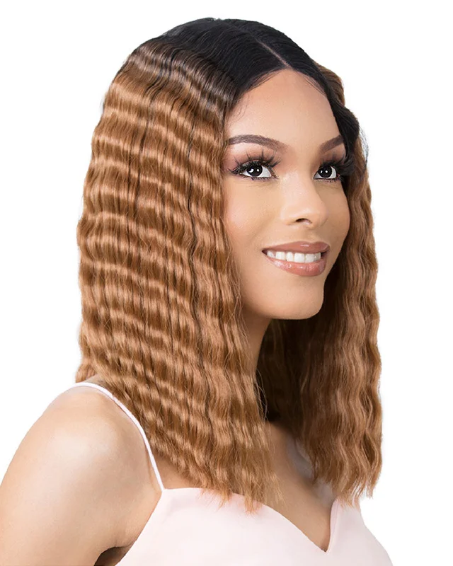 HD Lace Crimped Hair-1 | Lace Front & Lace Part Synthetic Wig by It's a Wig