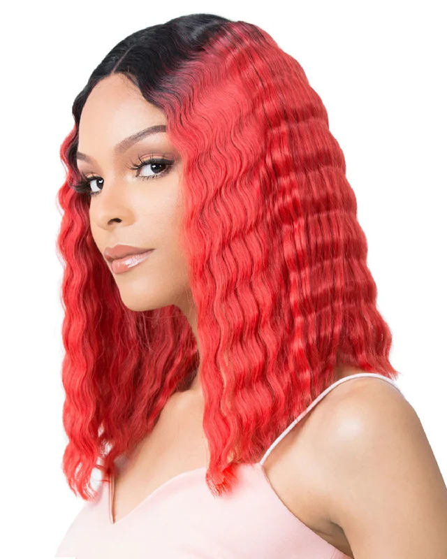 HD Lace Crimped Hair-1 | Lace Front & Lace Part Synthetic Wig by It's a Wig