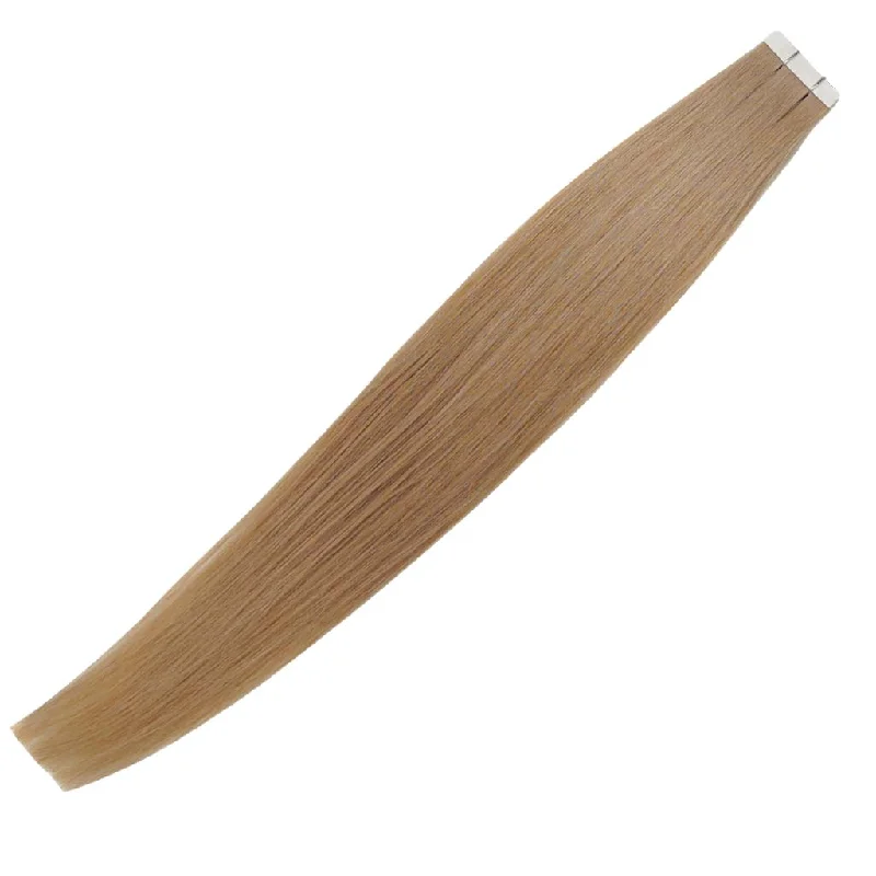 #27 Honey Blonde Straight Tape-In Hair Extensions Double Drawn