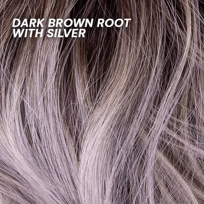 Dark Brown Root to Silver