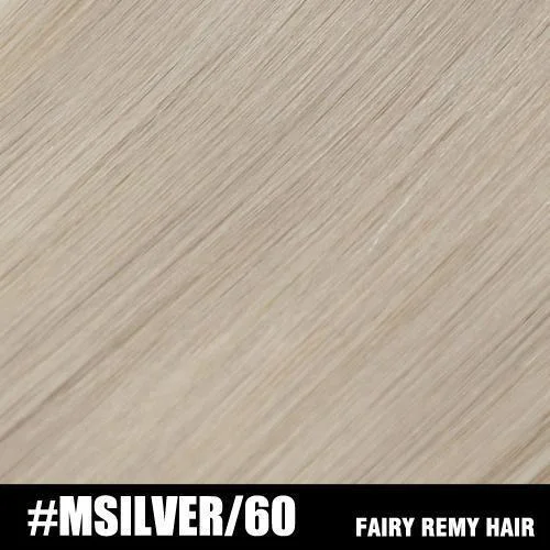 22/24""(60cm 0.8g/strand) / #MSilver/60 / 50 Strands(Single Drawn)