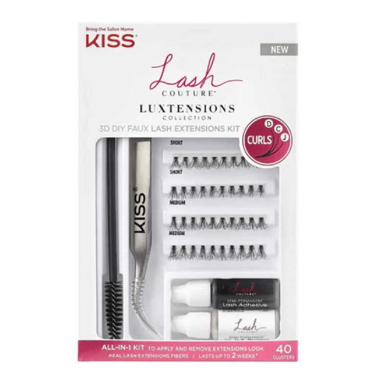 KISS LASH COUTURE LUXTENSIONS 3D DIY LASH EXTENSIONS KIT