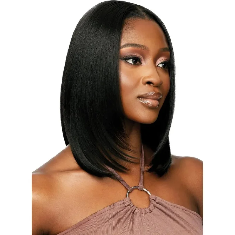 Outre 5x5 Lace Closure Wig Human Hair Blended Lace Closure Wig -  NATURAL YAKI 14""