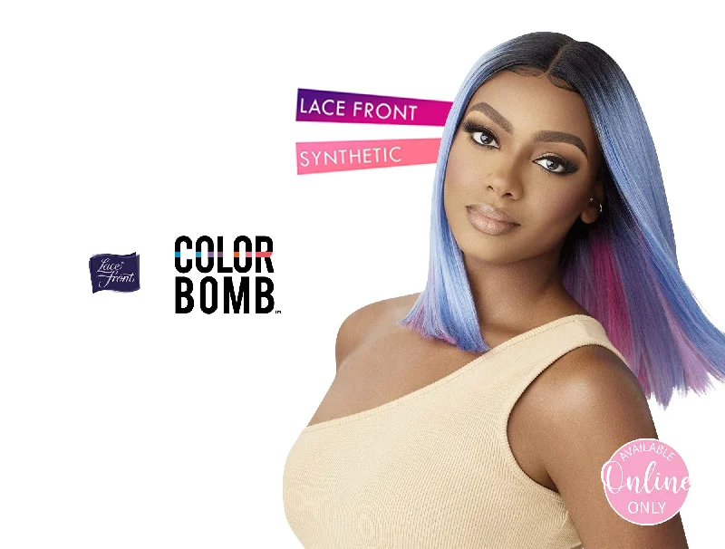 OUTRE COLOUR BOMB SYNTHETIC HAIR HD LACE FRONT WIG - KIMIA