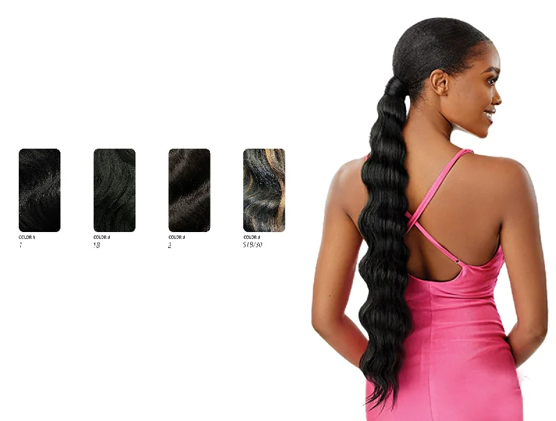 OUTRE PRETTY QUICK WRAP PONYTAIL - FINGER WAVE 24""