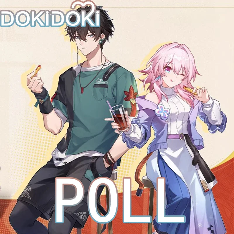 【POLL】$5 Deposit =$10 Coupon DokiDoki Game Honkai: Star Rail Cosplay March 7th Costume Casual Wear Dan Heng