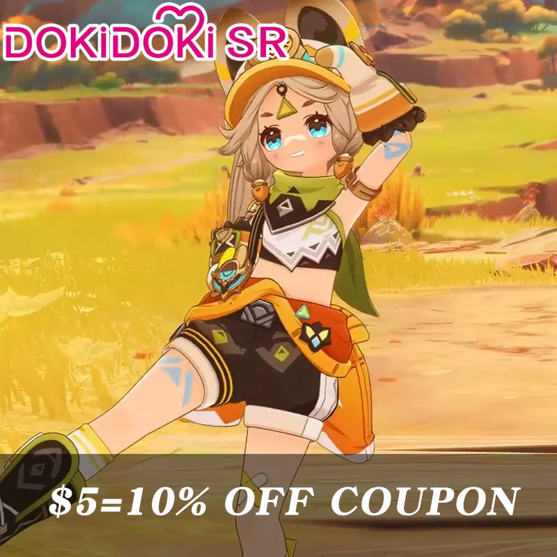 【POLL】$5 Deposit =10% OFF Coupon DokiDoki-SR Game Genshin Impact Cosplay Kachina Costume Natlan