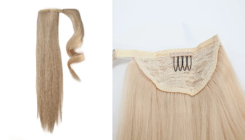 Ponytail Extension: Medium Golden Blonde #24