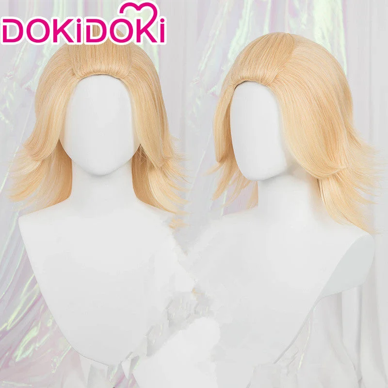 【Ready For Ship】DokiDoki Anime Cosplay Wig Light Blonde Short Hair Male