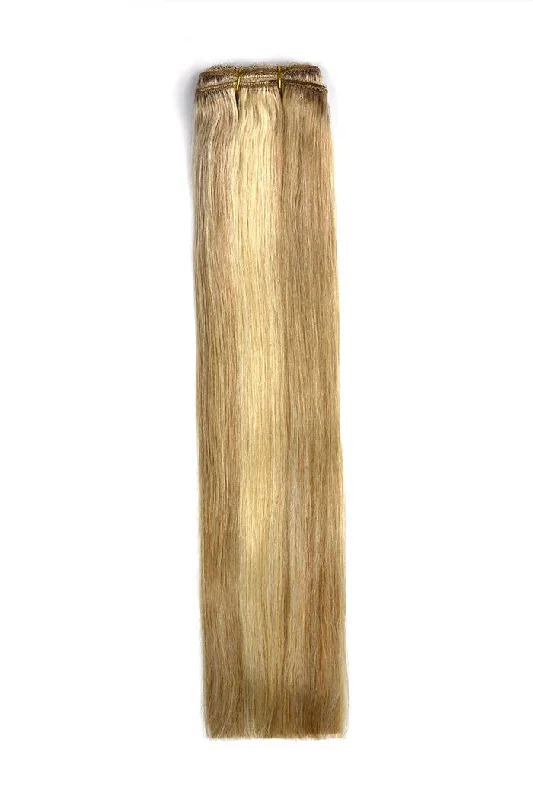 Remy Royale Double Drawn  Human Hair Weft Weave  Extensions - Biscuit Blondey (#18/613)