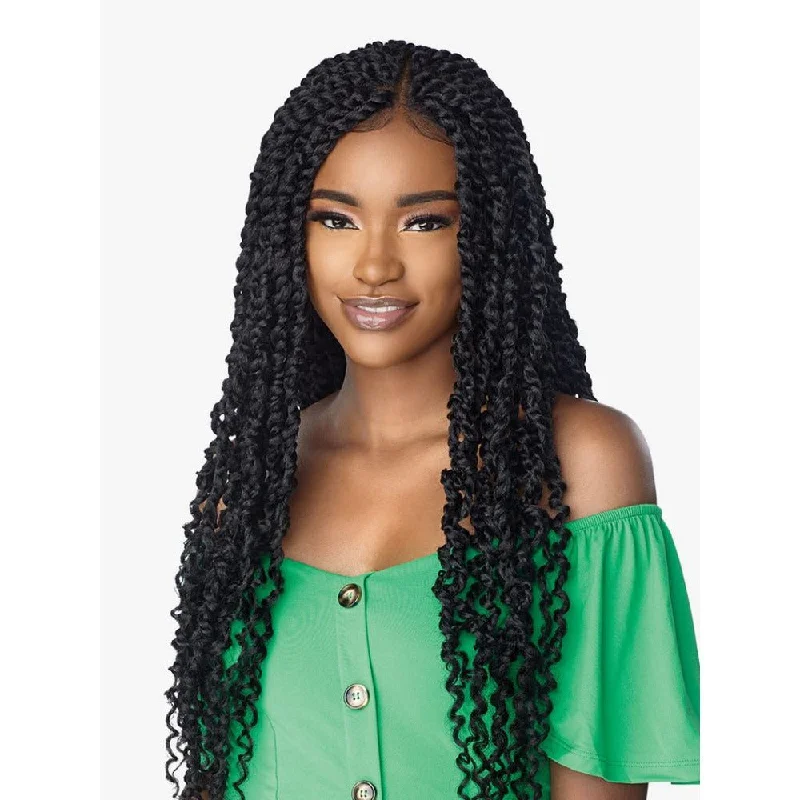 Sensationnel Cloud 9 4x4 Braided Synthetic Lace Front Wig - Passion Twist 28""